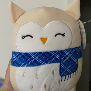 8” Vee Owl Squishmallow Winter